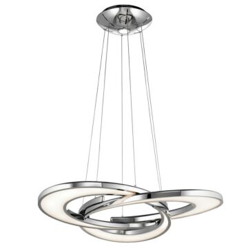 Elan Destiny 36 Inch 4 Light LED Chandelier in Chrome
