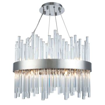 Dallas 14-Light Chandelier in Chrome