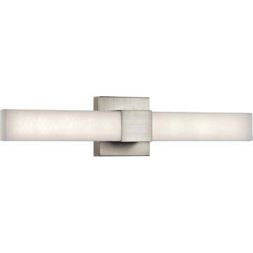 Elan Neltev 24 Inch LED White Acrylic Bathroom Vanity Light in Satin Nickel