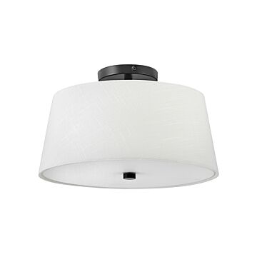Beale 2-Light LED Flush Mount Ceiling Light in Black
