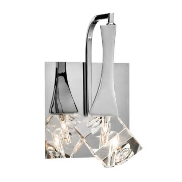 Elan Rockne 9.25 Inch LED K9 Crystal Wall Sconce in Chrome