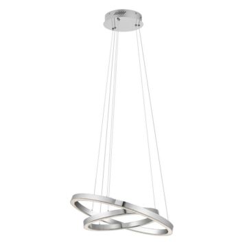 Elan Opus 24.50 Inch 2 Light LED 2 Ring Pendant in Chrome