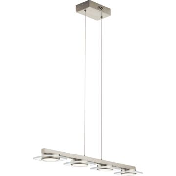 Elan Azenda 33.5 Inch 4 Light LED Linear Pendant in Brushed Nickel