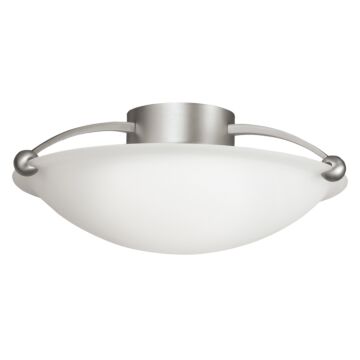 No Family Three Light Semi Flush Mount in Brushed Nickel by Kichler
