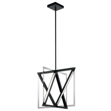 Axis LED Pendant in Matte Black by Kichler