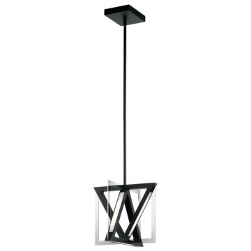 Axis LED Pendant in Matte Black by Kichler