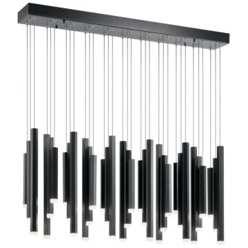 Soho LED Pendant in Black by Kichler