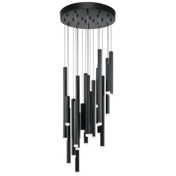 Soho LED Pendant in Black by Kichler