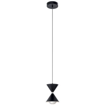 Kordan LED Mini Pendant in Matte Black by Kichler