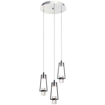 Ayse LED Pendant in Matte Black by Kichler
