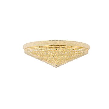 Primo 33 Light Flush Mount in Gold by Elegant Lighting