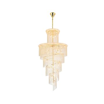 Spiral 41-Light 4Chandelier in Gold