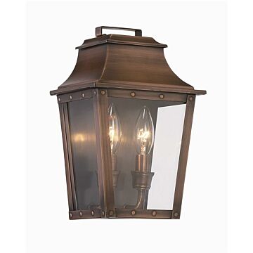 Coventry 2-Light Wall Sconce in Copper Patina