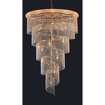 Spiral 29-Light 2Chandelier in Gold
