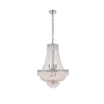 Century 12-Light Chandelier in Chrome
