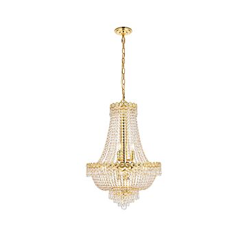 Century 12-Light Chandelier in Gold