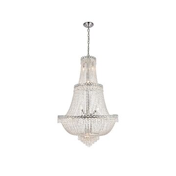 Century 17-Light Chandelier in Chrome