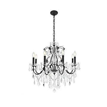 St. Francis 8-Light Chandelier in Dark Bronze