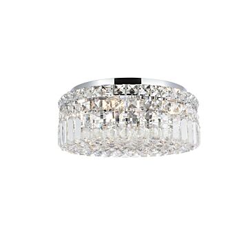 Maxime 4-Light Flush Mount in Chrome
