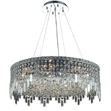 Maxime 12-Light Chandelier in Chrome