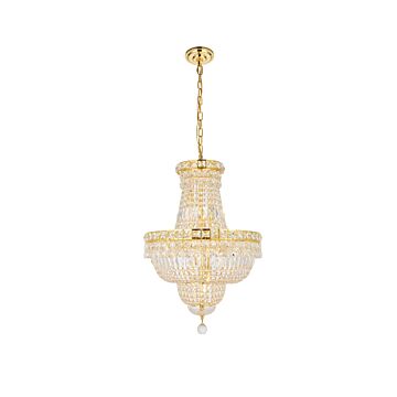 Tranquil 12-Light Pendant in Gold