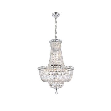 Tranquil 22-Light Chandelier in Chrome