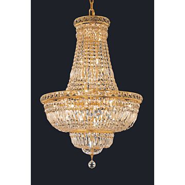 Tranquil 22-Light Chandelier in Gold