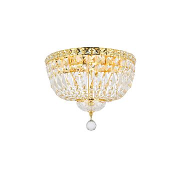 Tranquil 4-Light Flush Mount in Gold