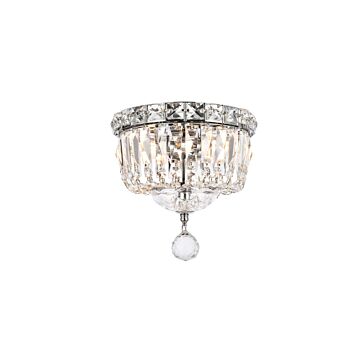 Tranquil 2-Light Two light Flush Mount in Chrome