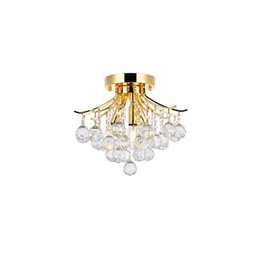 Toureg 3-Light Flush Mount in Gold