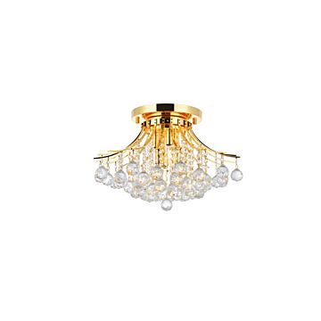 Toureg 6-Light Flush Mount in Gold