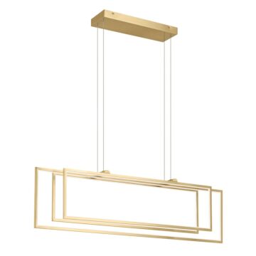 Jestin LED Linear Chandelier in Champagne Gold by Kichler