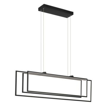Jestin LED Linear Chandelier in Matte Black by Kichler