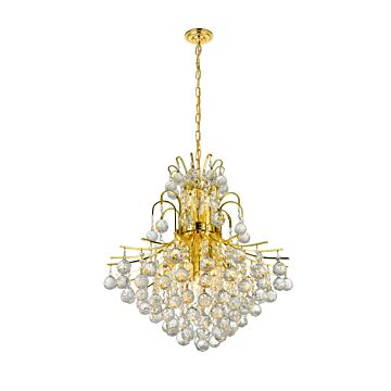 Toureg 11-Light Chandelier in Gold