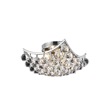 Corona 4-Light Flush Mount in Chrome