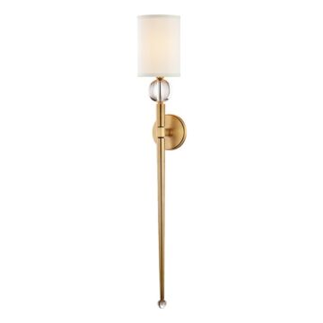 Rockland One Light Wall Sconce in Aged Brass by Hudson Valley