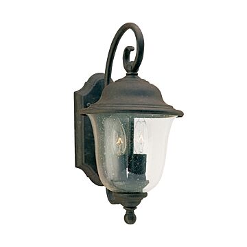 Generation Lighting Trafalgar 2-Light 15" Outdoor Wall Light in Oxidized Bronze