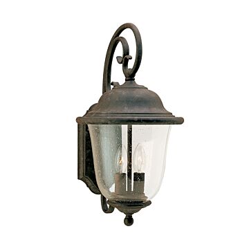 Generation Lighting Trafalgar 2-Light 18" Outdoor Wall Light in Oxidized Bronze