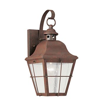 Generation Lighting Chatham 15" Outdoor Wall Light in Weathered Copper