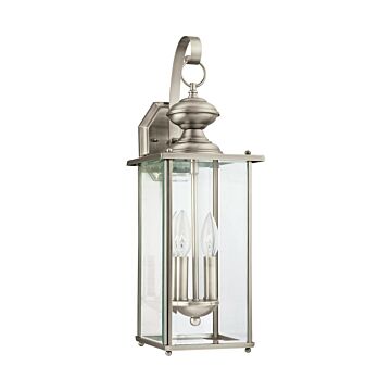 Generation Lighting Jamestowne 2-Light 20 Outdoor Wall Light in Antique Brushed Nickel