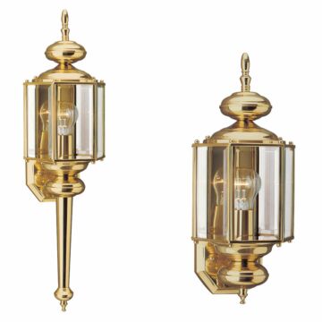 Generation Lighting Classico Outdoor Wall Light in Polished Brass