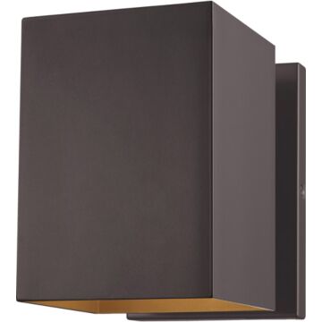 Pohl One Light Outdoor Wall Lantern in Bronze by Visual Comfort Studio