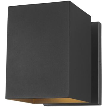 Pohl One Light Outdoor Wall Lantern in Black by Visual Comfort Studio