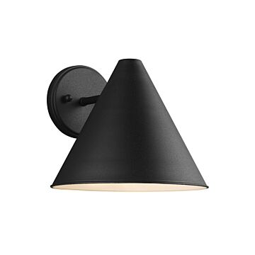 Generation Lighting Crittenden 9" Outdoor Wall Light in Black