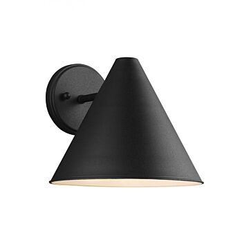 Generation Lighting Crittenden 9" Outdoor Wall Light in Black