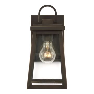 Founders One Light Outdoor Wall Lantern in Antique Bronze by Visual Comfort Studio
