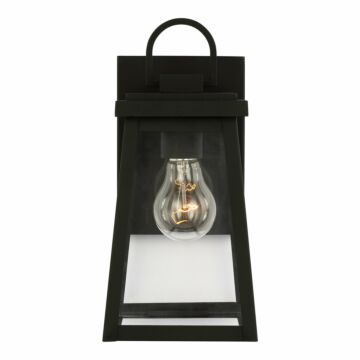 Founders One Light Outdoor Wall Lantern in Black by Visual Comfort Studio