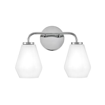 Gio 2-Light LED Bathroom Vanity Light in Chrome