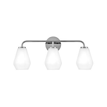 Gio 3-Light LED Bathroom Vanity Light in Chrome