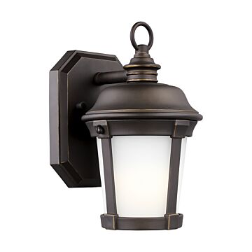Calder 1-Light Outdoor Wall Lantern in Antique Bronze